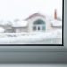 uPVC window in winter